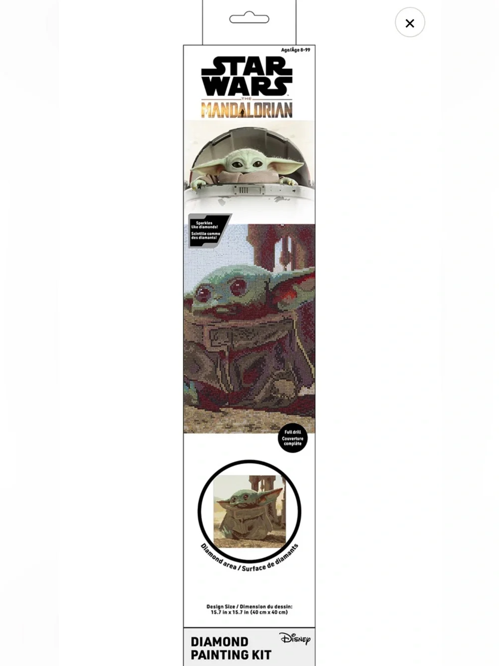 Star Wars The Mandalorian Grogu The Child Diamond Painting Kit